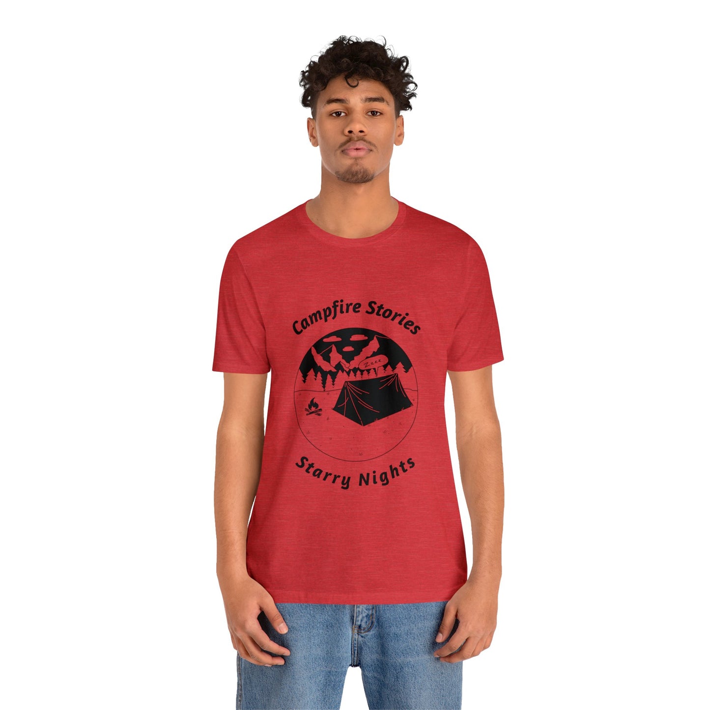 Campfire Stories, Starry Nights Unisex Jersey Short Sleeve Tee - Gamers Den