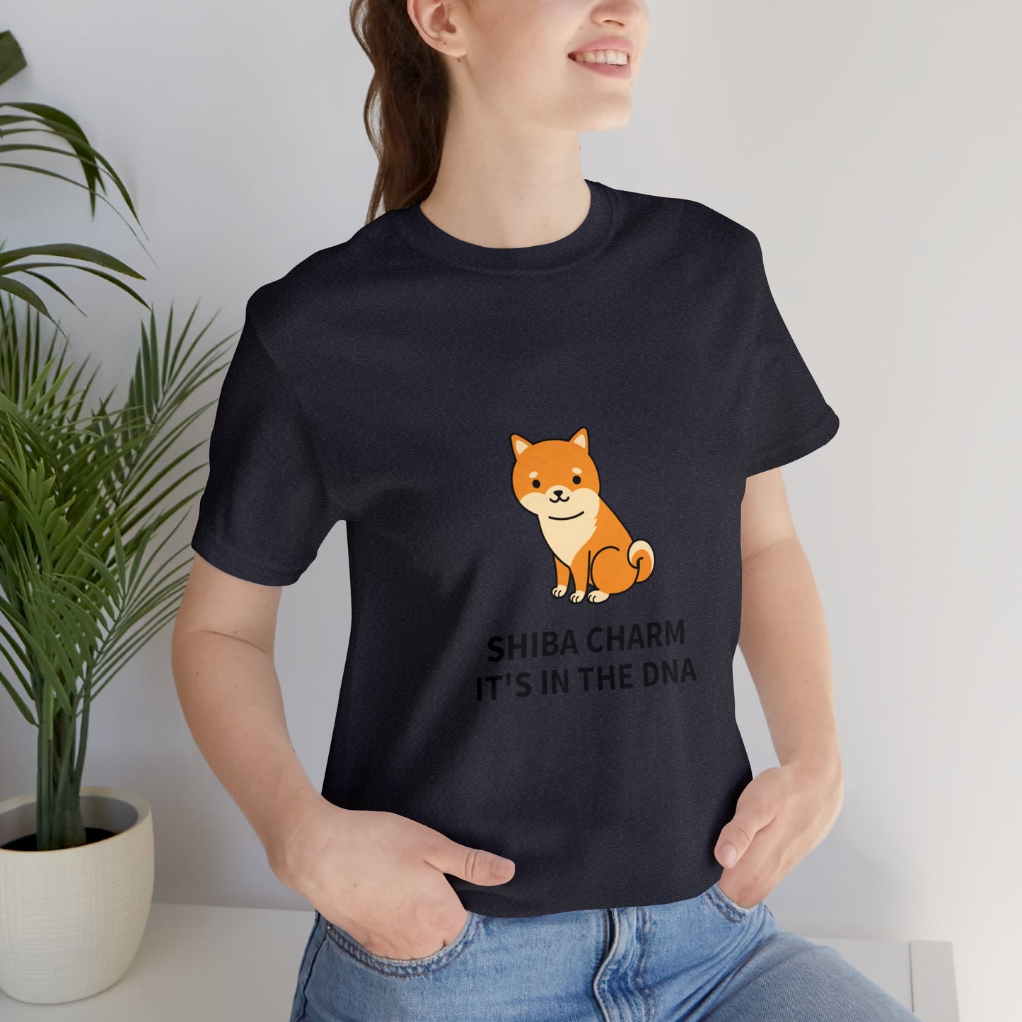 Shiba Charm It's in the DNA Unisex Jersey Short Sleeve Tee - Pet Lovers