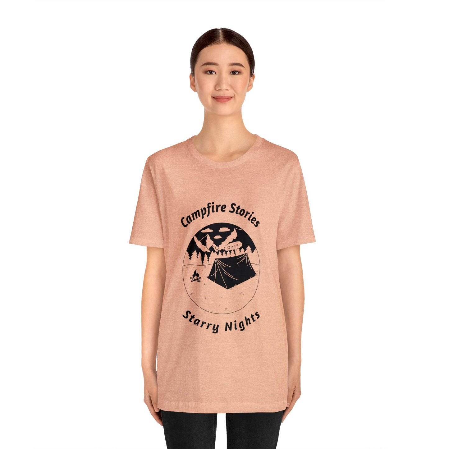 Campfire Stories, Starry Nights Unisex Jersey Short Sleeve Tee - Gamers Den