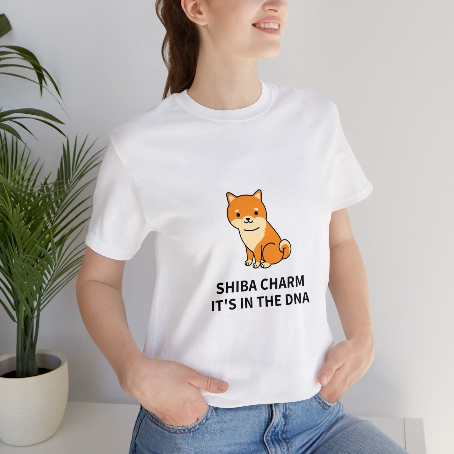 Shiba Charm It's in the DNA Unisex Jersey Short Sleeve Tee - Pet Lovers