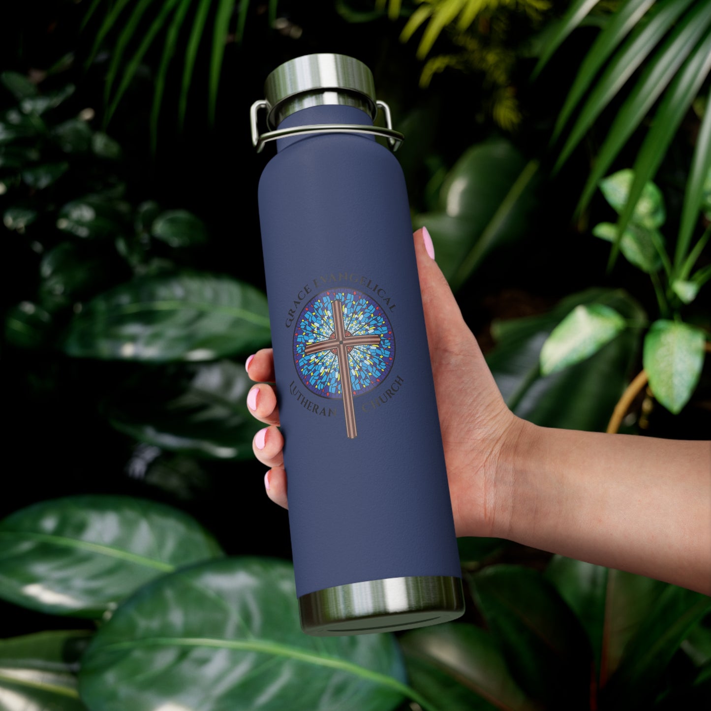 Grace Evangelical Lutheran Church Copper Vacuum Insulated Bottle, 22oz