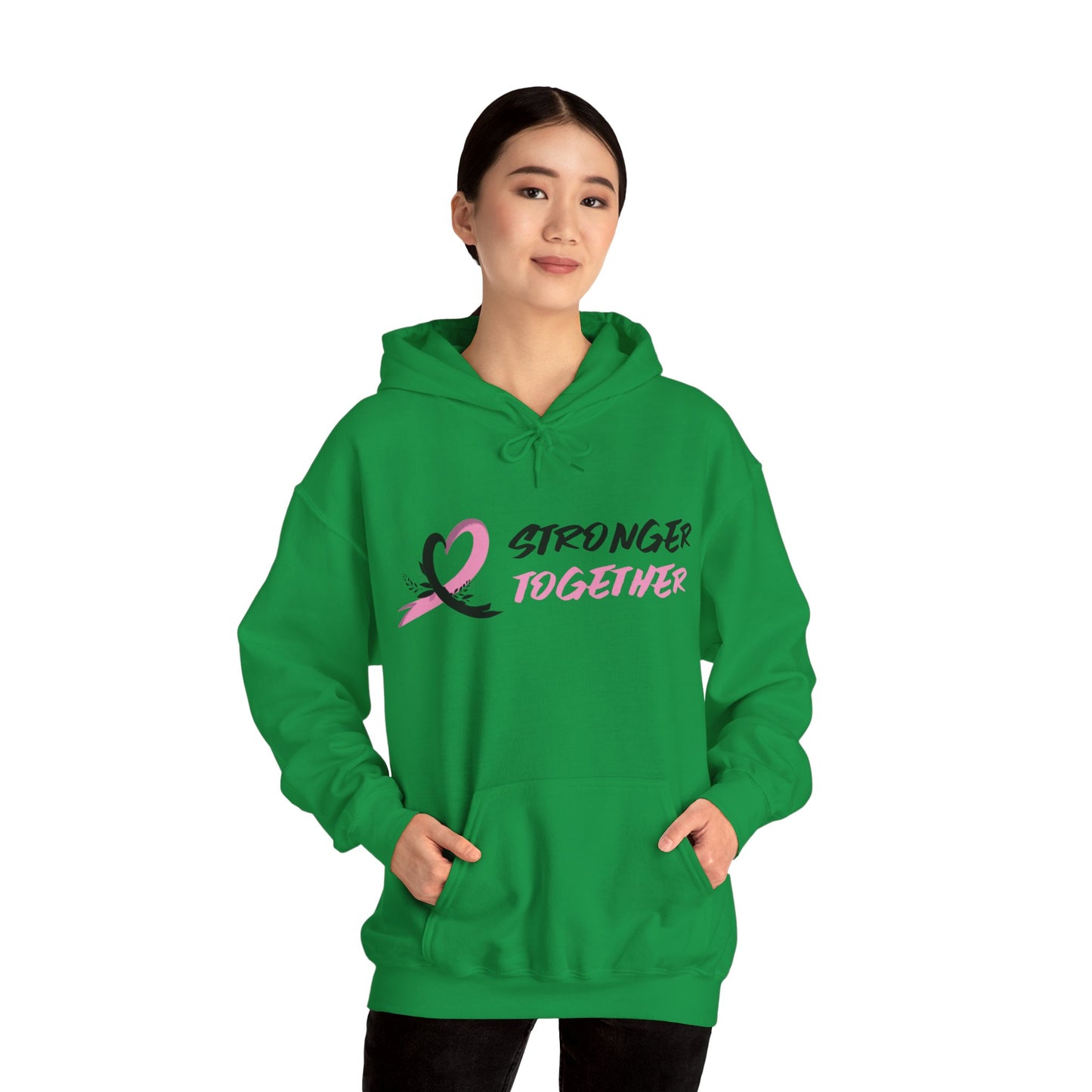 Stronger Together Cancer Awareness Unisex Heavy Blend™ Hooded Sweatshirt - KW Shirts for a Cause