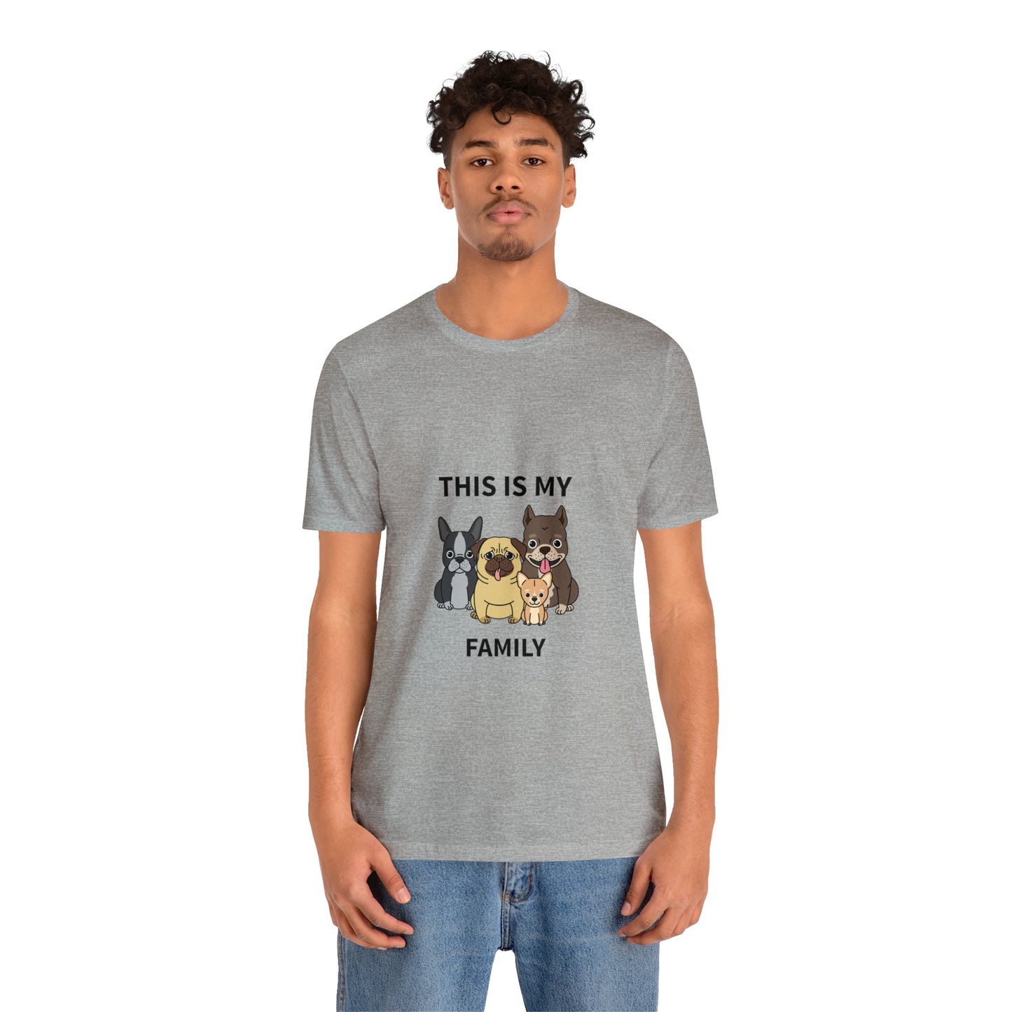This is My Family Unisex Jersey Short Sleeve Tee - Pet Lovers
