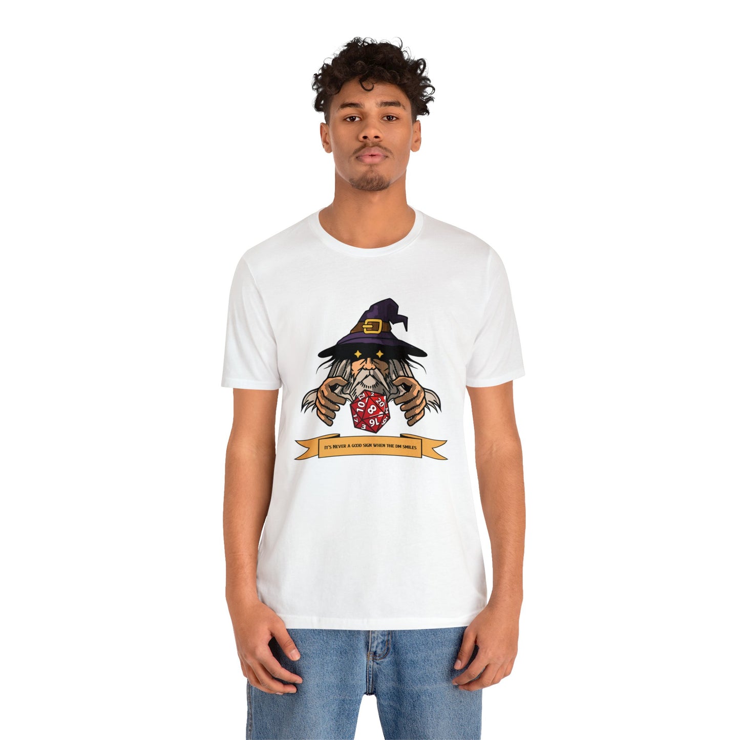 It's Never a Good Sign When the DM Smiles Unisex Jersey Short Sleeve Tee - Gamers Den