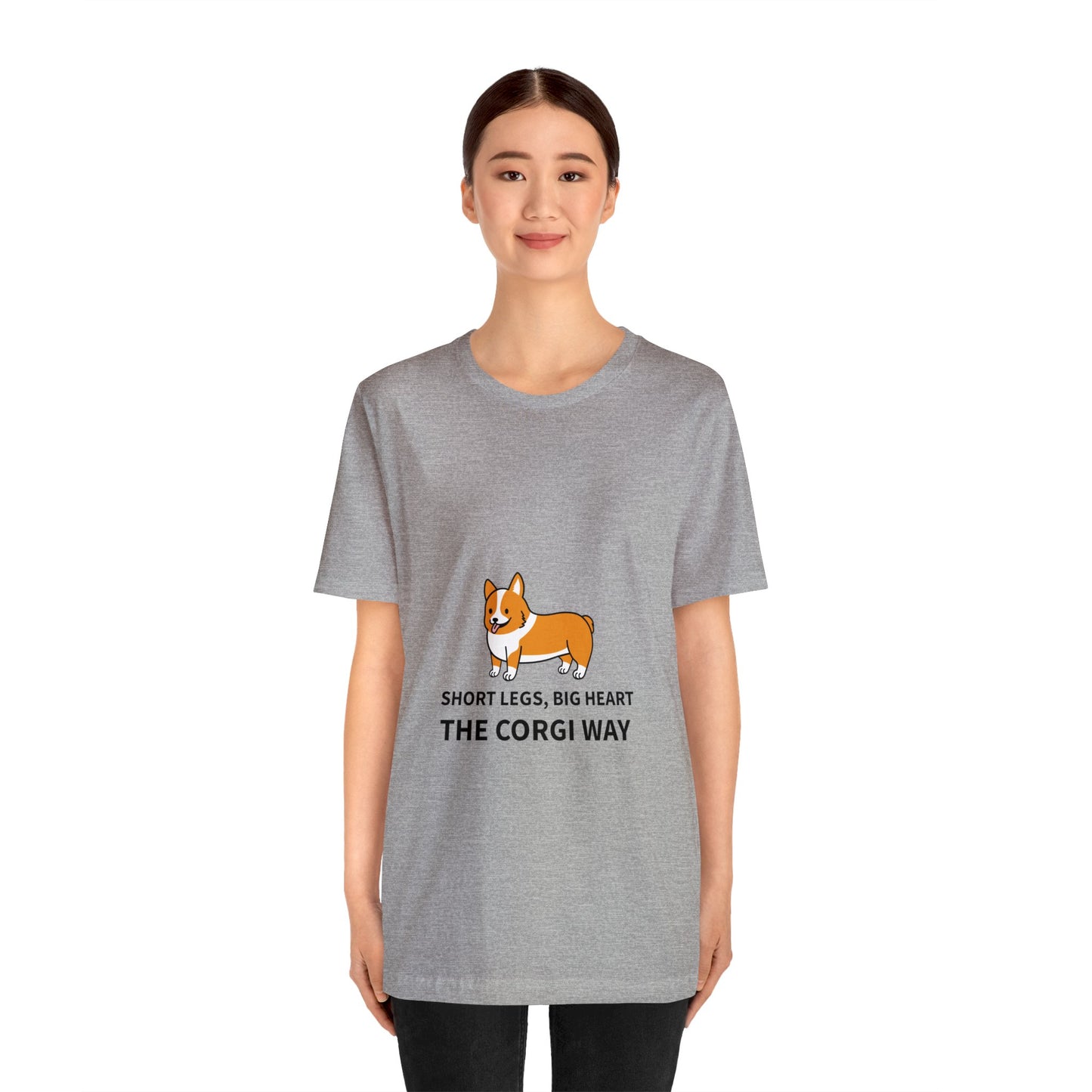 Short Legs, Big Heart, The Corgi Way Unisex Jersey Short Sleeve Tee - Pet Lovers