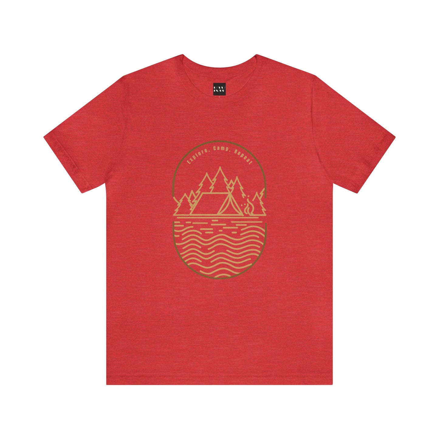 Explore, Camp, Repeat Unisex Jersey Short Sleeve Tee - Gamers Den