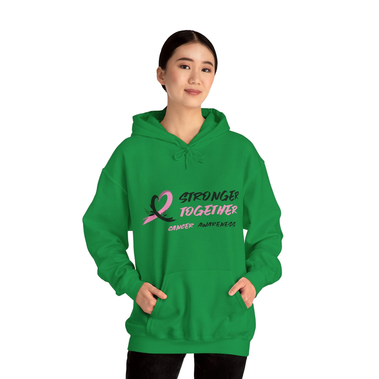 Stronger Together Cancer Awareness Unisex Heavy Blend™ Hooded Sweatshirt - KW Shirts for a Cause