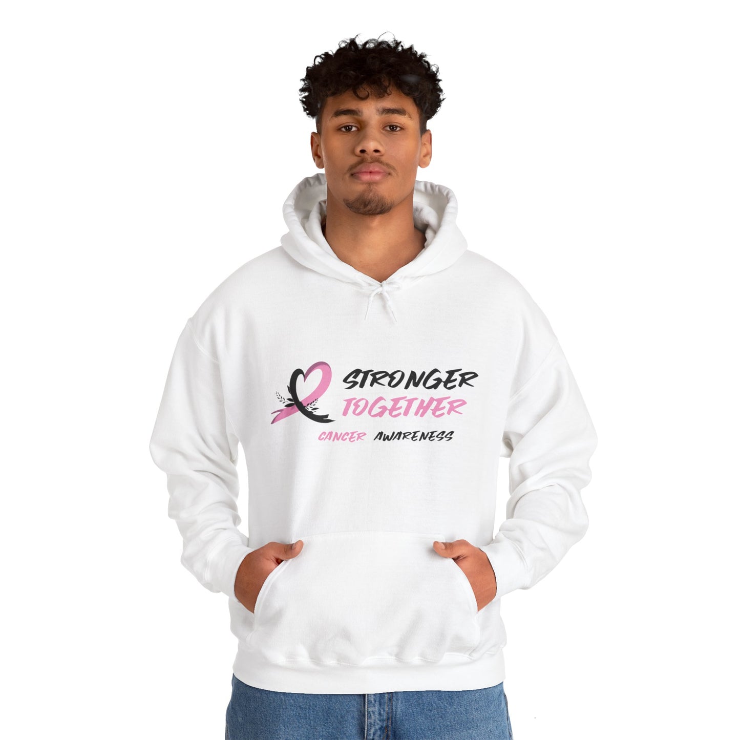 Stronger Together Cancer Awareness Unisex Heavy Blend™ Hooded Sweatshirt - KW Shirts for a Cause