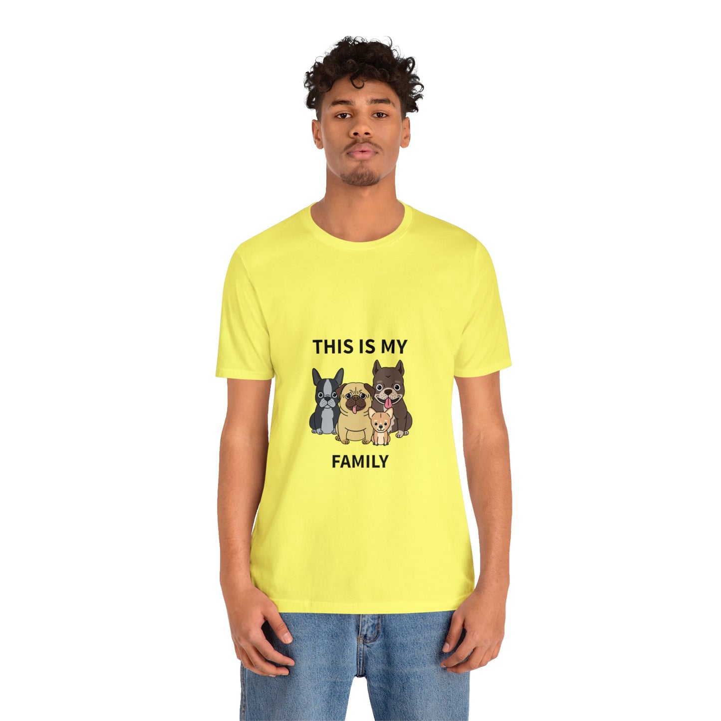 This is My Family Unisex Jersey Short Sleeve Tee - Pet Lovers