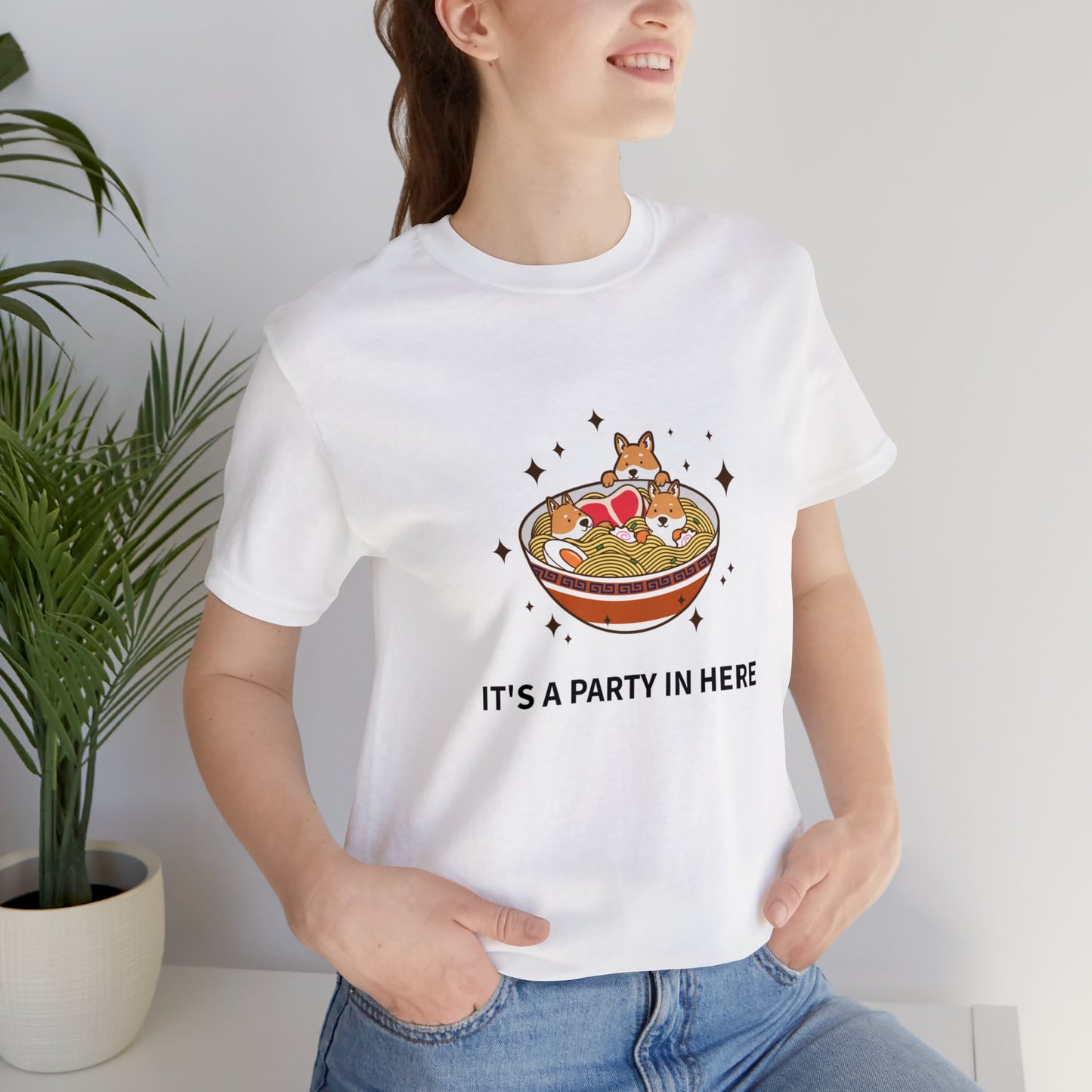 It's a Party in Here Unisex Jersey Short Sleeve Tee - Pet Lovers