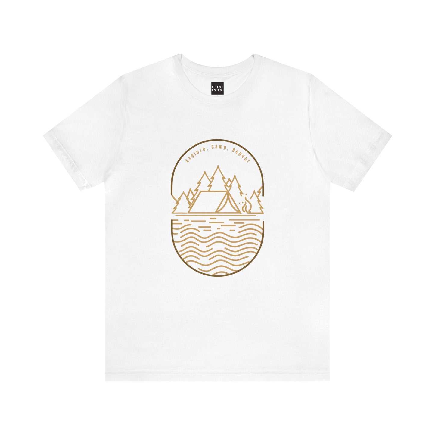 Explore, Camp, Repeat Unisex Jersey Short Sleeve Tee - Gamers Den
