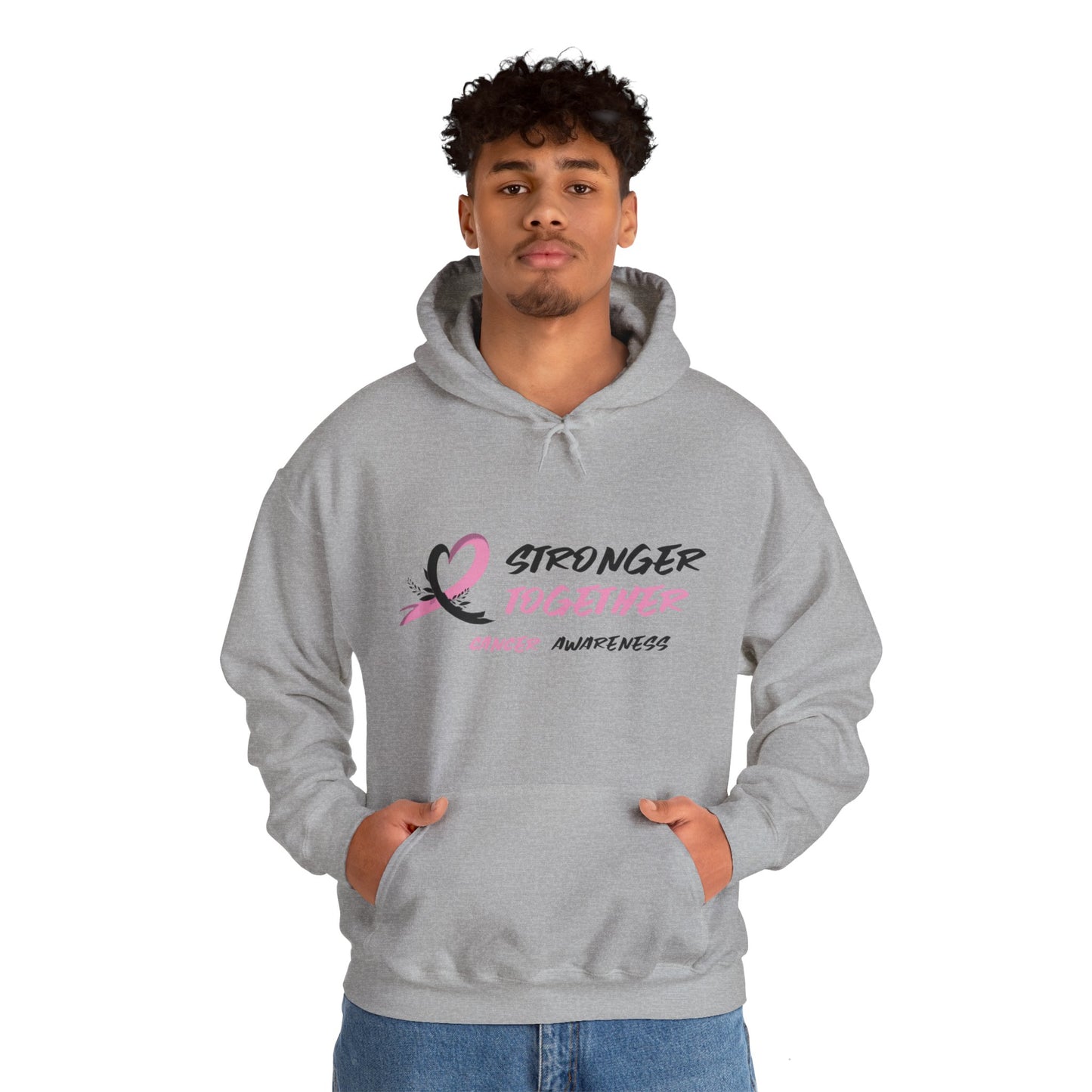 Stronger Together Cancer Awareness Unisex Heavy Blend™ Hooded Sweatshirt - KW Shirts for a Cause