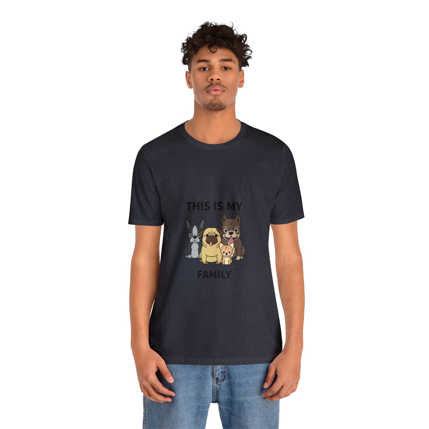 This is My Family Unisex Jersey Short Sleeve Tee - Pet Lovers