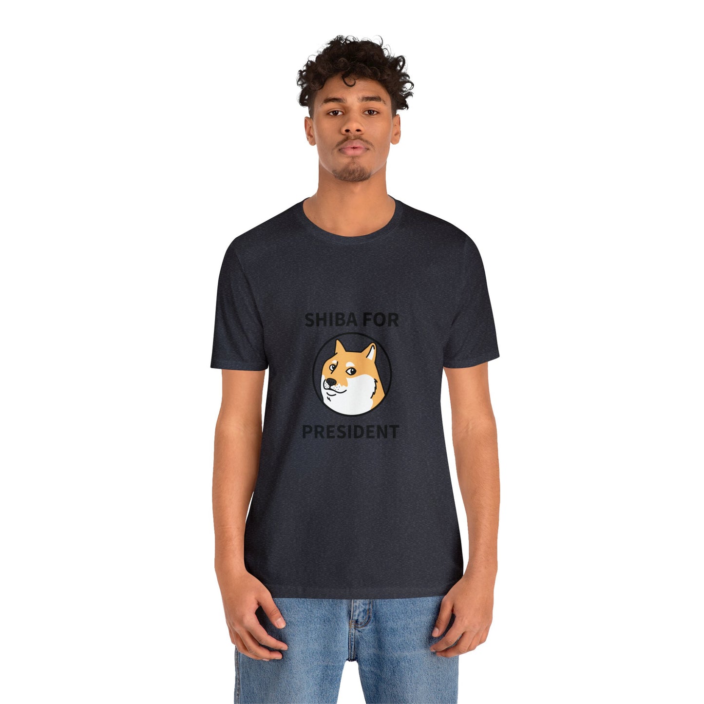 Shiba For President Unisex Jersey Short Sleeve Tee - Pet Lovers