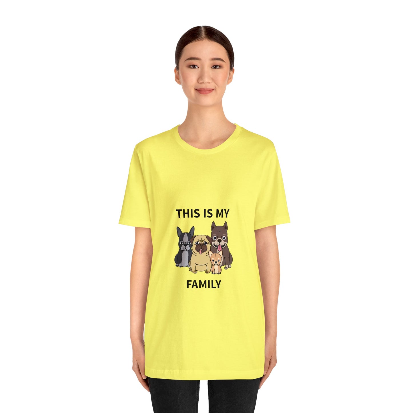 This is My Family Unisex Jersey Short Sleeve Tee - Pet Lovers