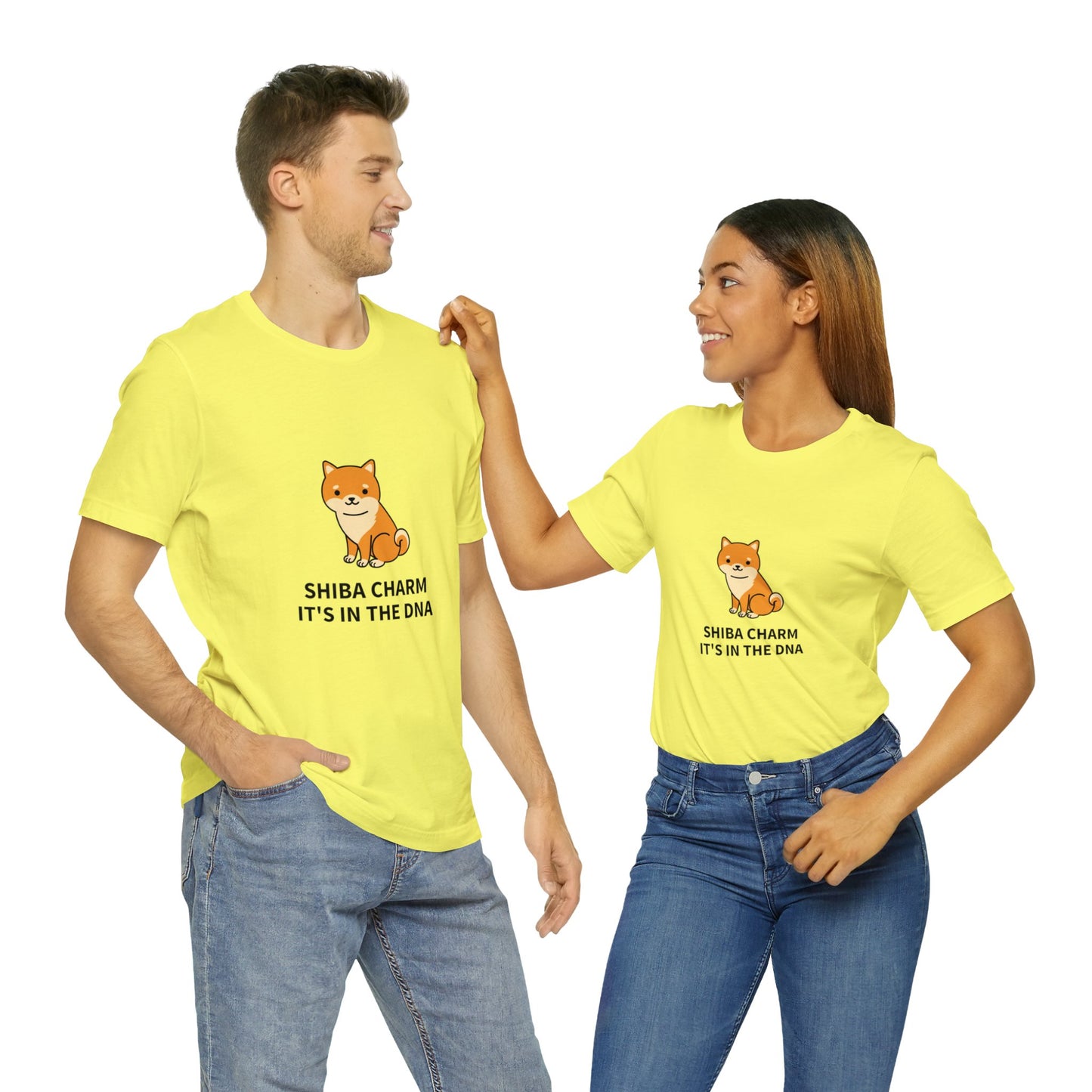 Shiba Charm It's in the DNA Unisex Jersey Short Sleeve Tee - Pet Lovers