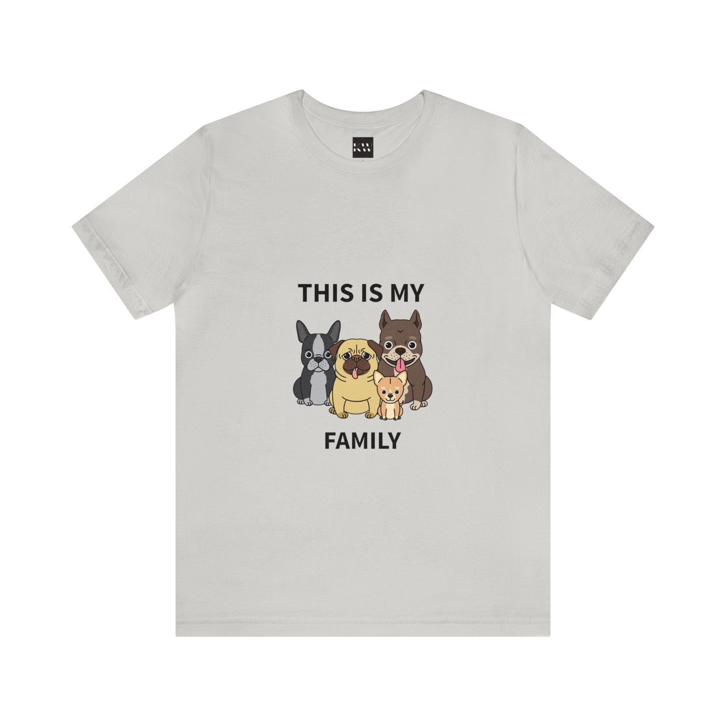 This is My Family Unisex Jersey Short Sleeve Tee - Pet Lovers