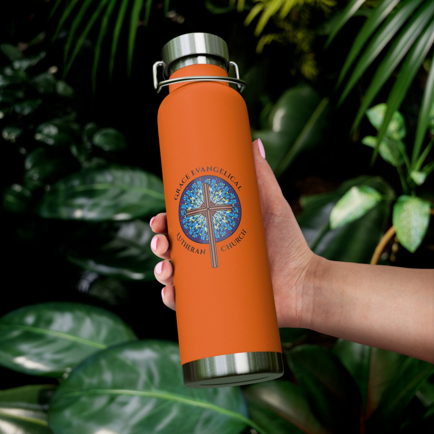Grace Evangelical Lutheran Church Copper Vacuum Insulated Bottle, 22oz