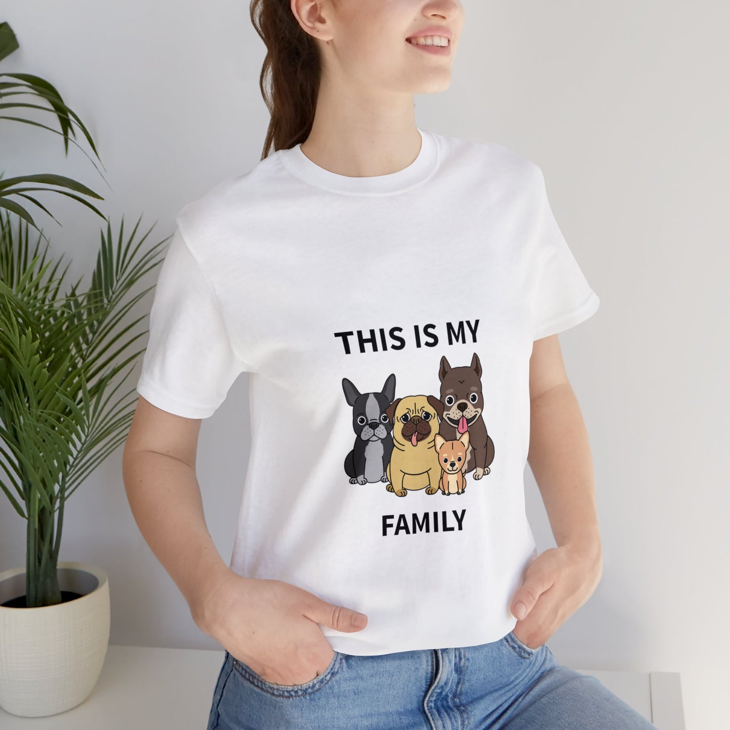 This is My Family Unisex Jersey Short Sleeve Tee - Pet Lovers