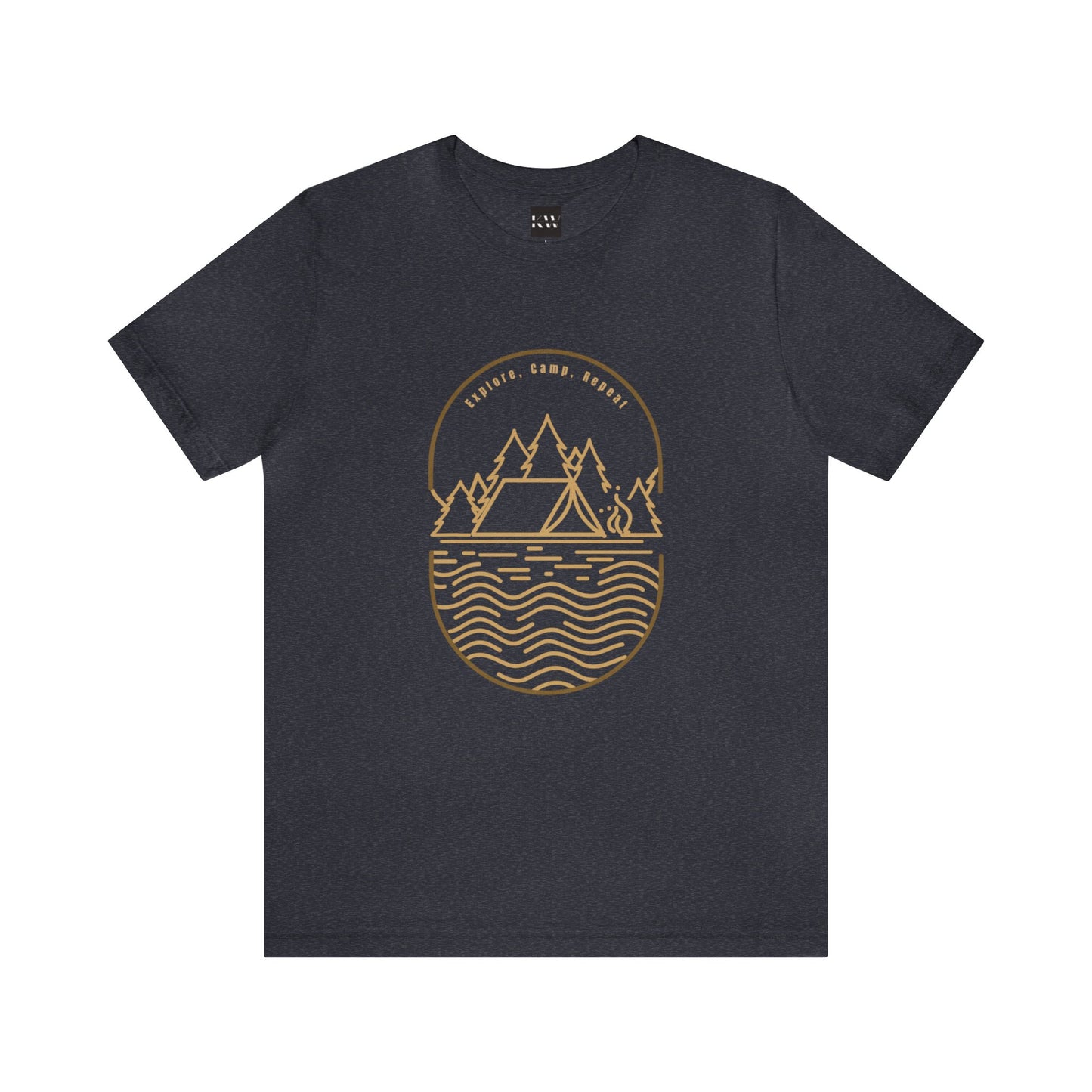 Explore, Camp, Repeat Unisex Jersey Short Sleeve Tee - Gamers Den