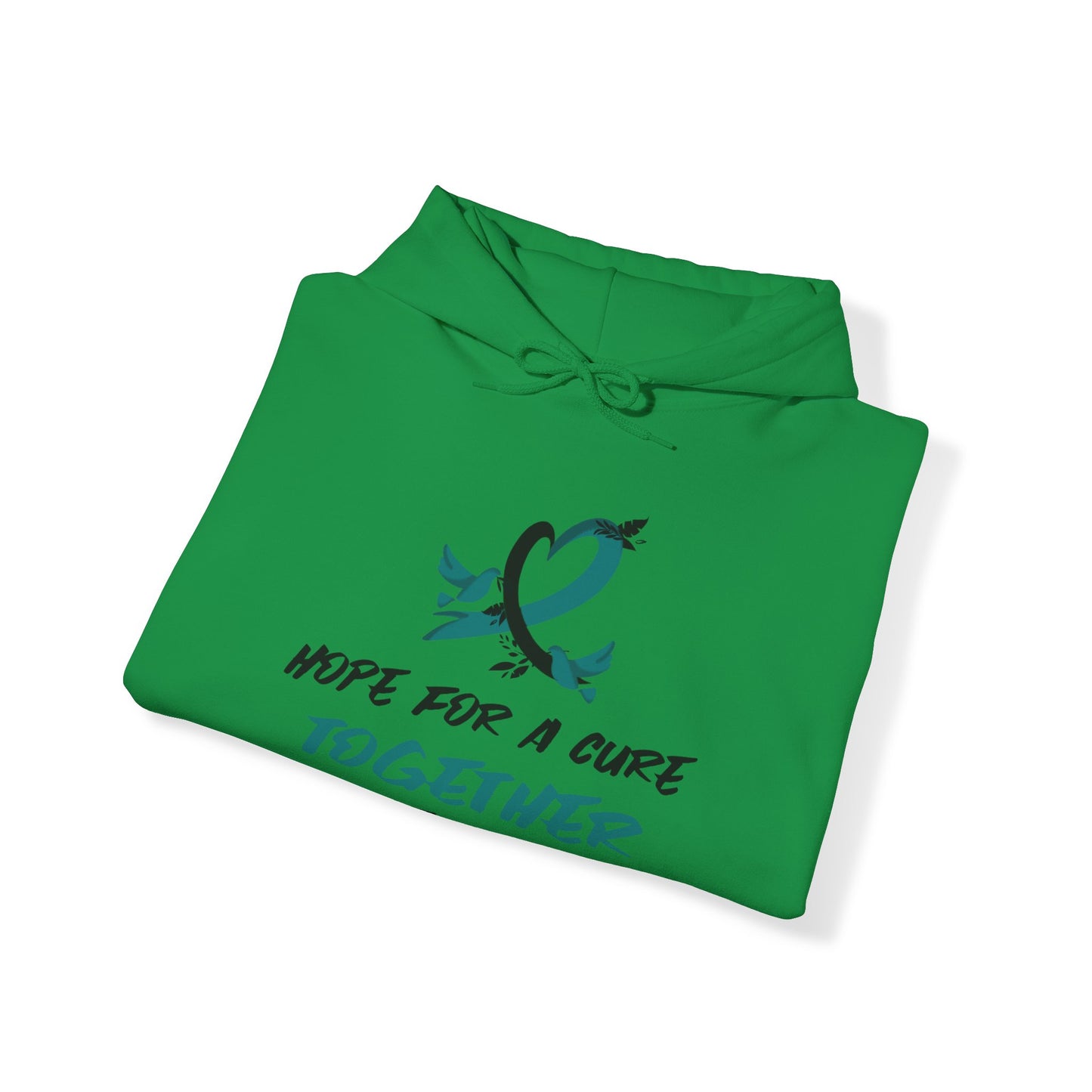 Hope For a Cure, Together We Stand Cancer Awareness Unisex Heavy Blend™ Hooded Sweatshirt - KW Shirts for a Cause