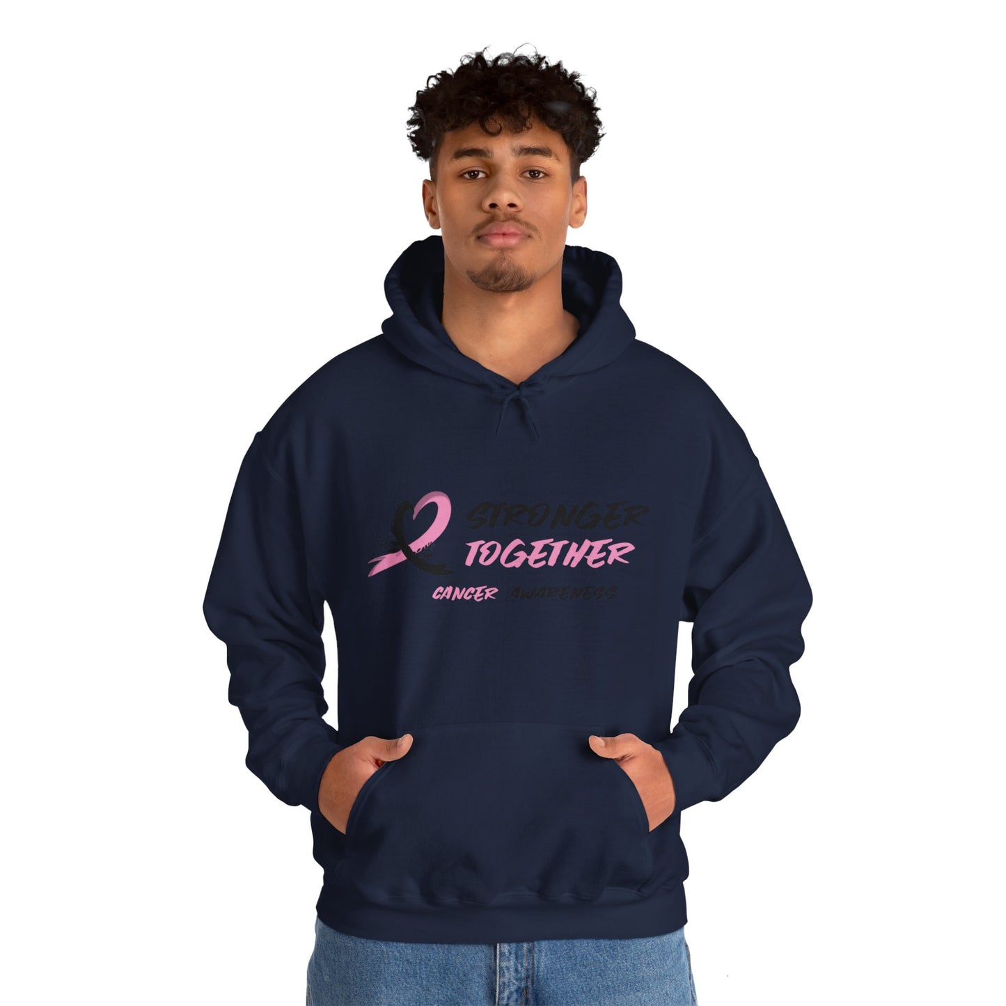 Stronger Together Cancer Awareness Unisex Heavy Blend™ Hooded Sweatshirt - KW Shirts for a Cause