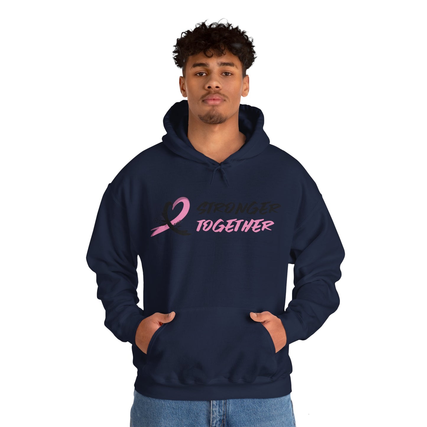 Stronger Together Cancer Awareness Unisex Heavy Blend™ Hooded Sweatshirt - KW Shirts for a Cause