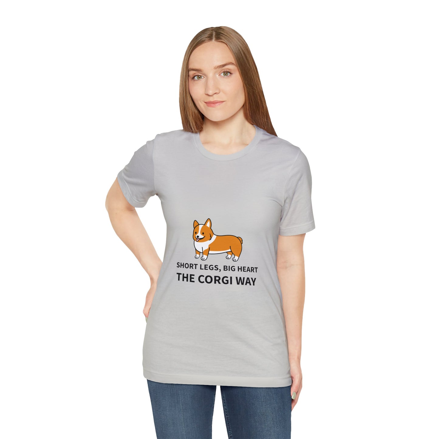 Short Legs, Big Heart, The Corgi Way Unisex Jersey Short Sleeve Tee - Pet Lovers