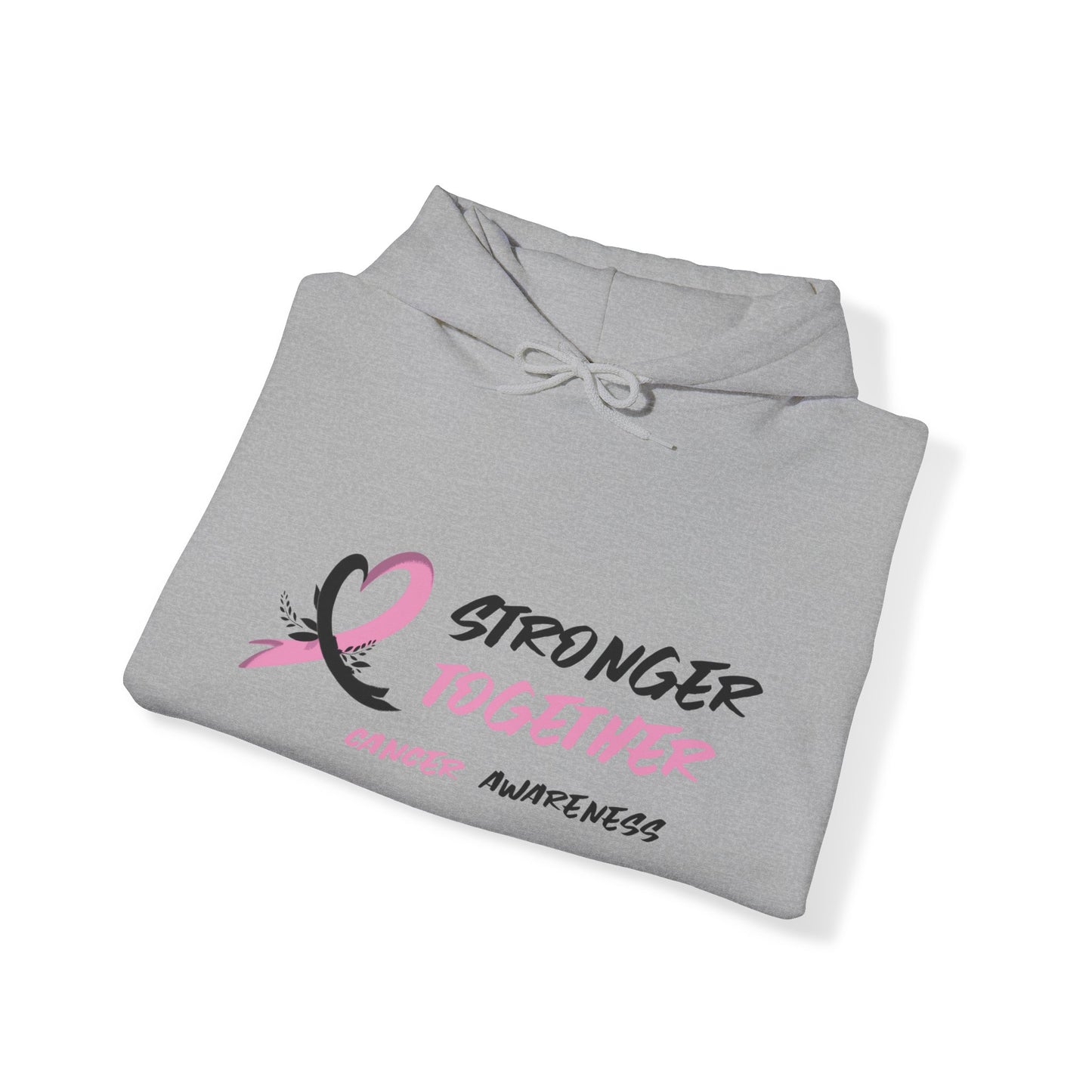 Stronger Together Cancer Awareness Unisex Heavy Blend™ Hooded Sweatshirt - KW Shirts for a Cause