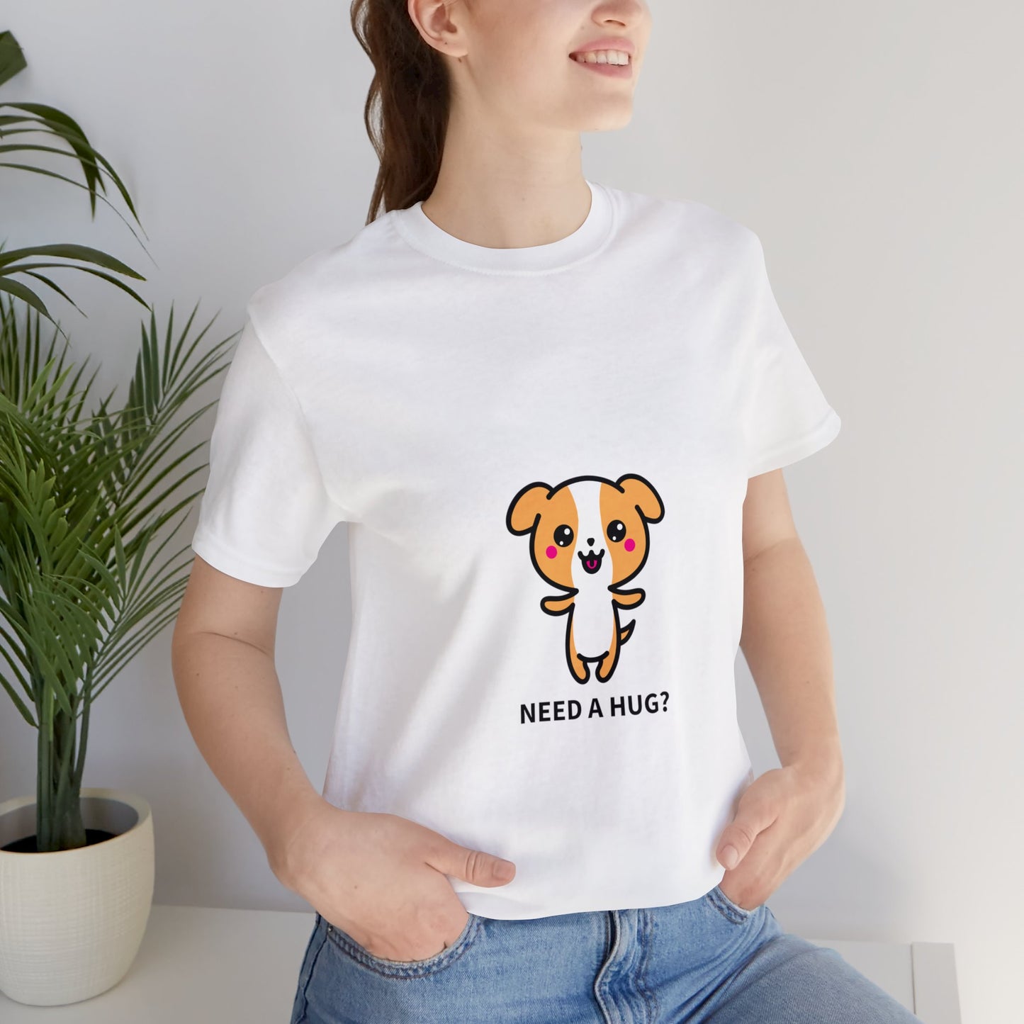 Need a Hug? Unisex Jersey Short Sleeve Tee - Pet Lovers
