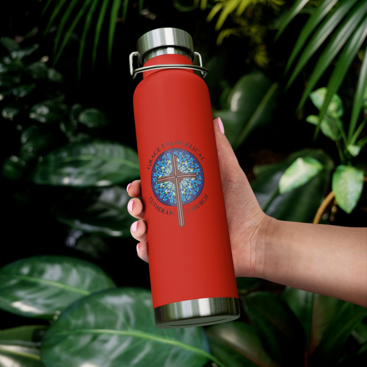 Grace Evangelical Lutheran Church Copper Vacuum Insulated Bottle, 22oz