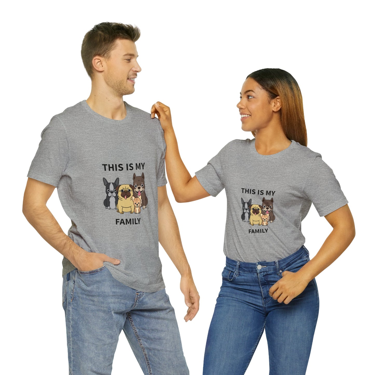This is My Family Unisex Jersey Short Sleeve Tee - Pet Lovers