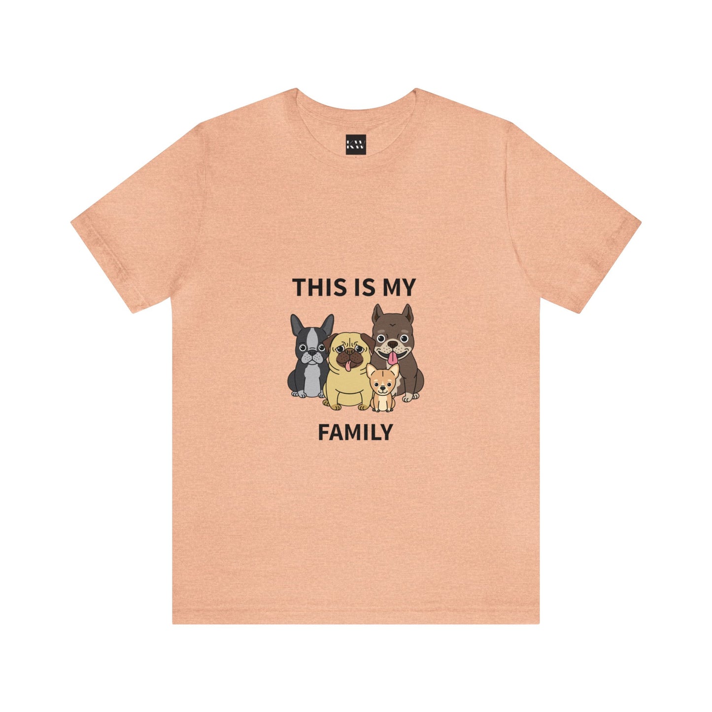 This is My Family Unisex Jersey Short Sleeve Tee - Pet Lovers