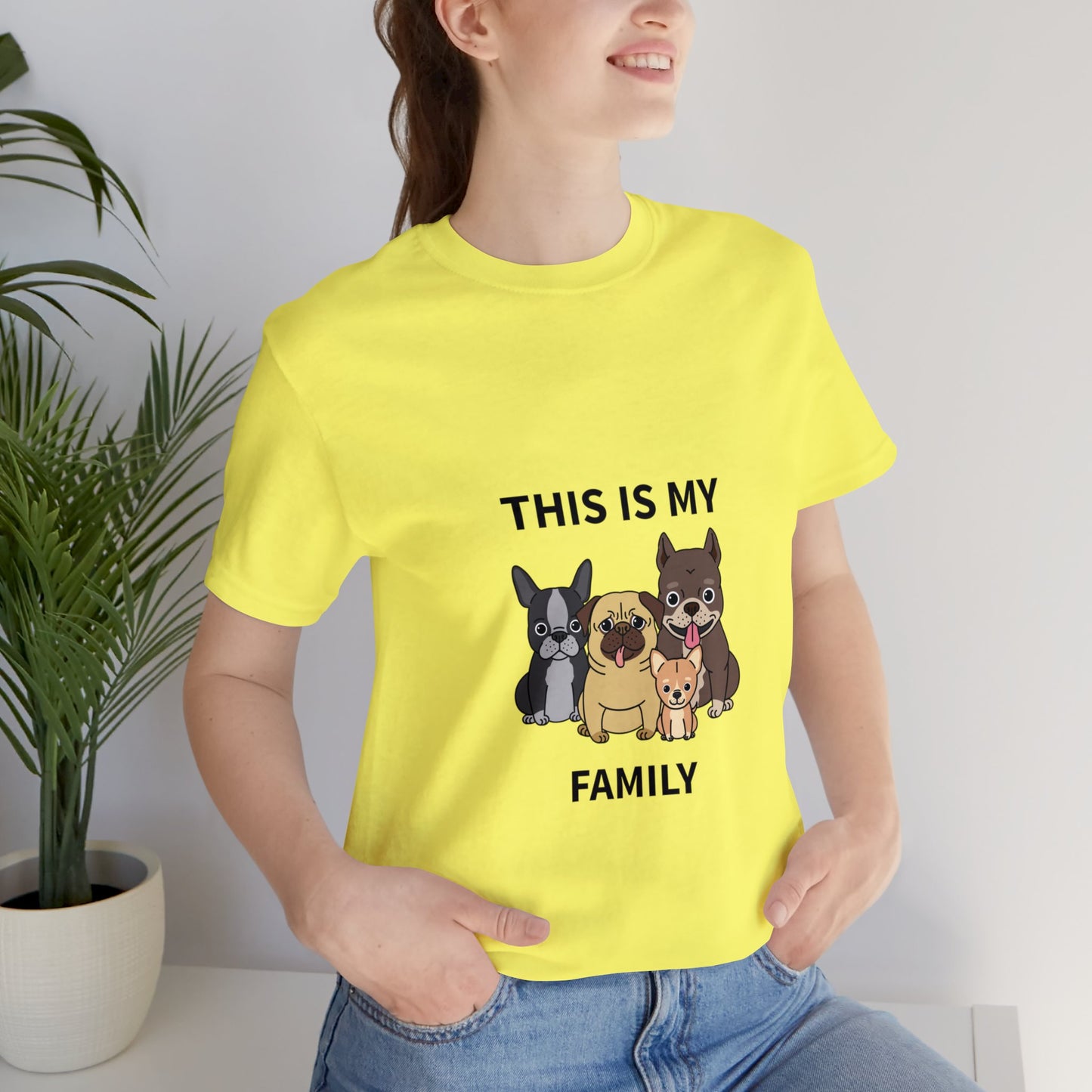 This is My Family Unisex Jersey Short Sleeve Tee - Pet Lovers