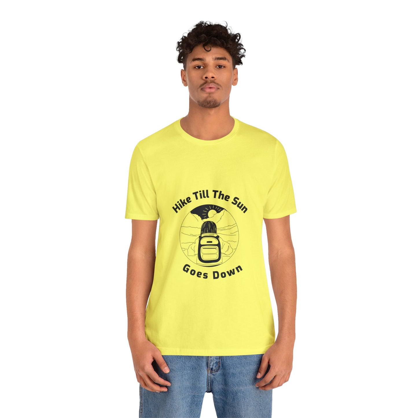 Hike Till The Sun Goes Down Unisex Jersey Short Sleeve Tee - Gamers Den