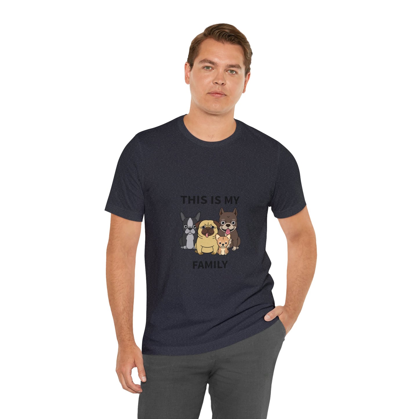 This is My Family Unisex Jersey Short Sleeve Tee - Pet Lovers