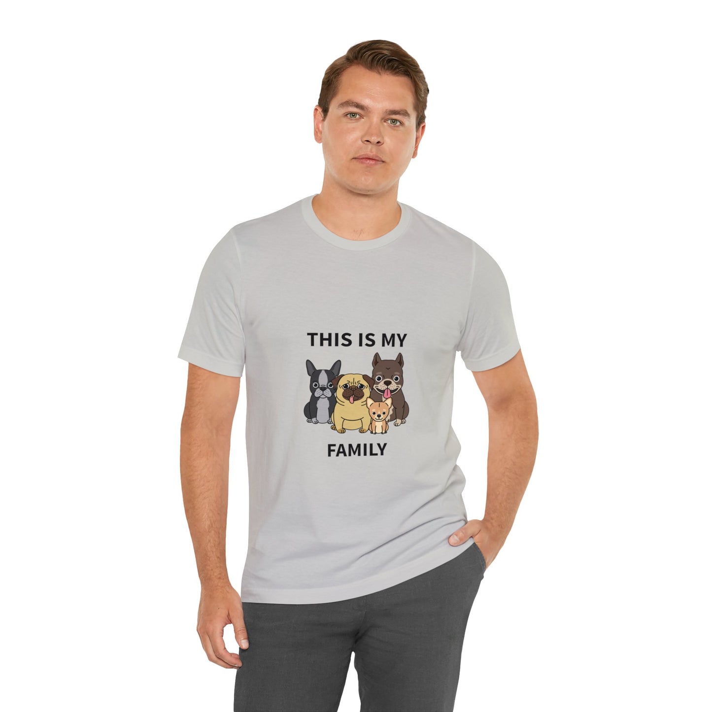This is My Family Unisex Jersey Short Sleeve Tee - Pet Lovers