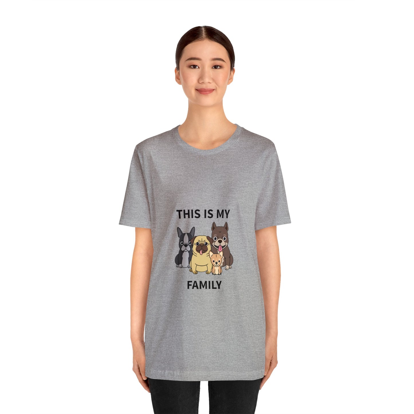 This is My Family Unisex Jersey Short Sleeve Tee - Pet Lovers
