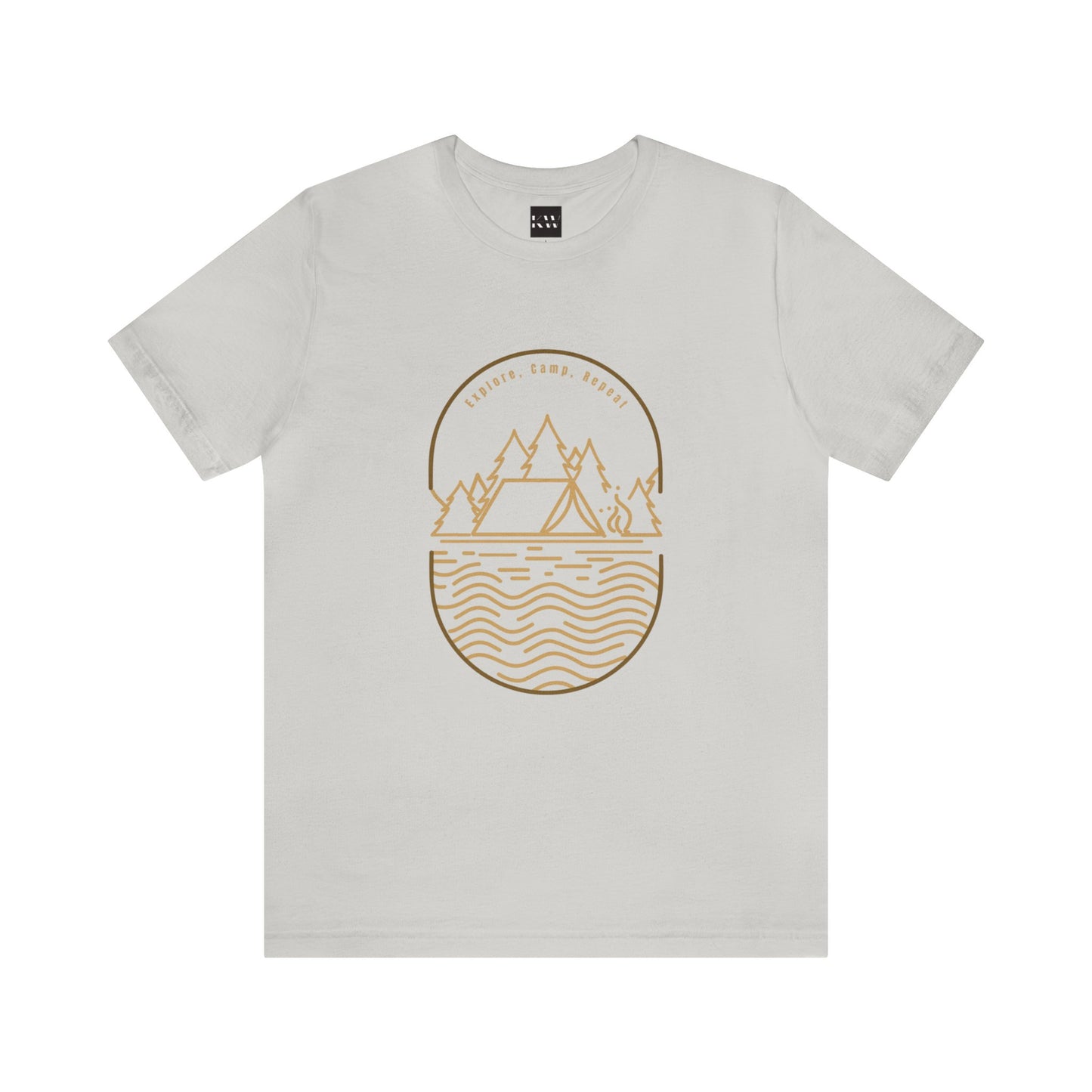 Explore, Camp, Repeat Unisex Jersey Short Sleeve Tee - Gamers Den