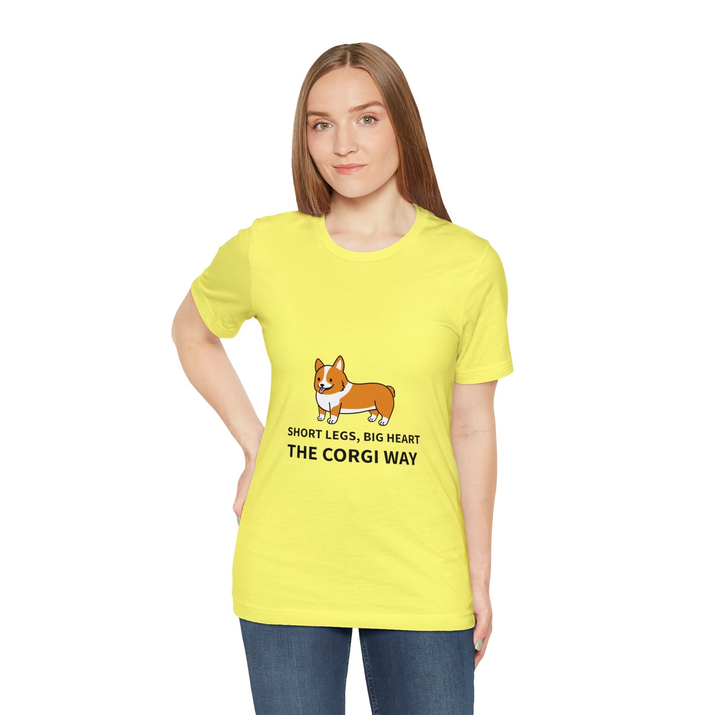 Short Legs, Big Heart, The Corgi Way Unisex Jersey Short Sleeve Tee - Pet Lovers