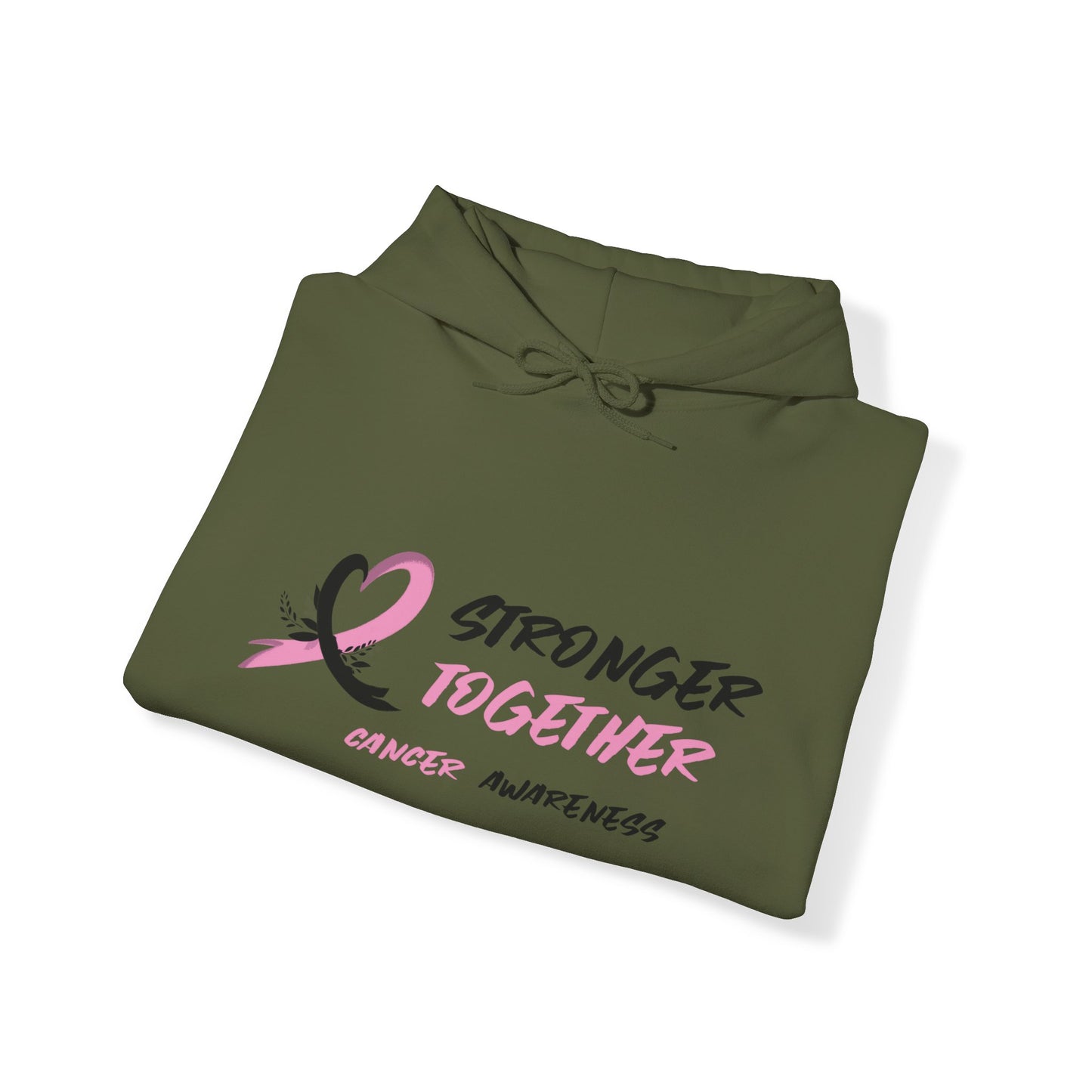 Stronger Together Cancer Awareness Unisex Heavy Blend™ Hooded Sweatshirt - KW Shirts for a Cause