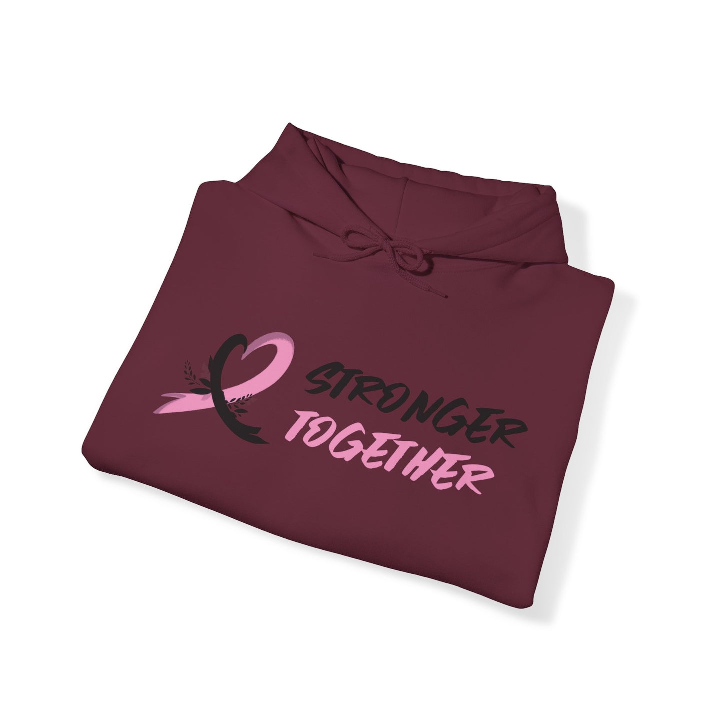 Stronger Together Cancer Awareness Unisex Heavy Blend™ Hooded Sweatshirt - KW Shirts for a Cause