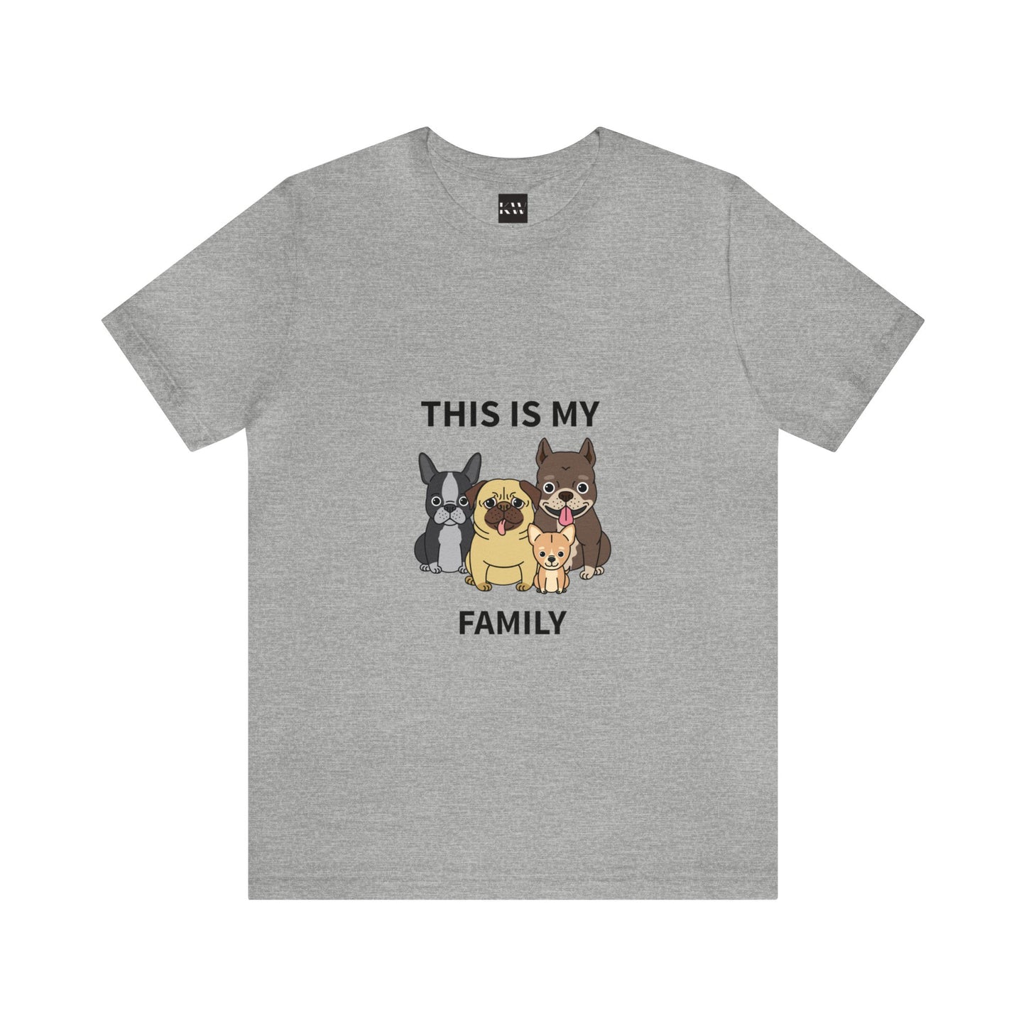This is My Family Unisex Jersey Short Sleeve Tee - Pet Lovers