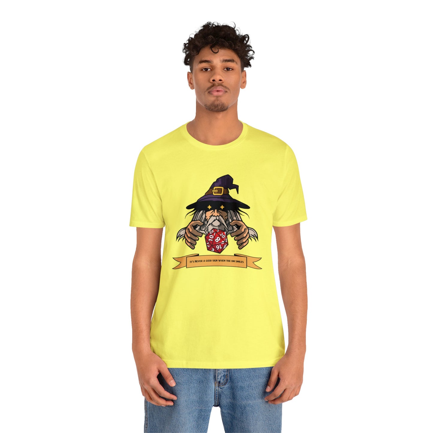 It's Never a Good Sign When the DM Smiles Unisex Jersey Short Sleeve Tee - Gamers Den