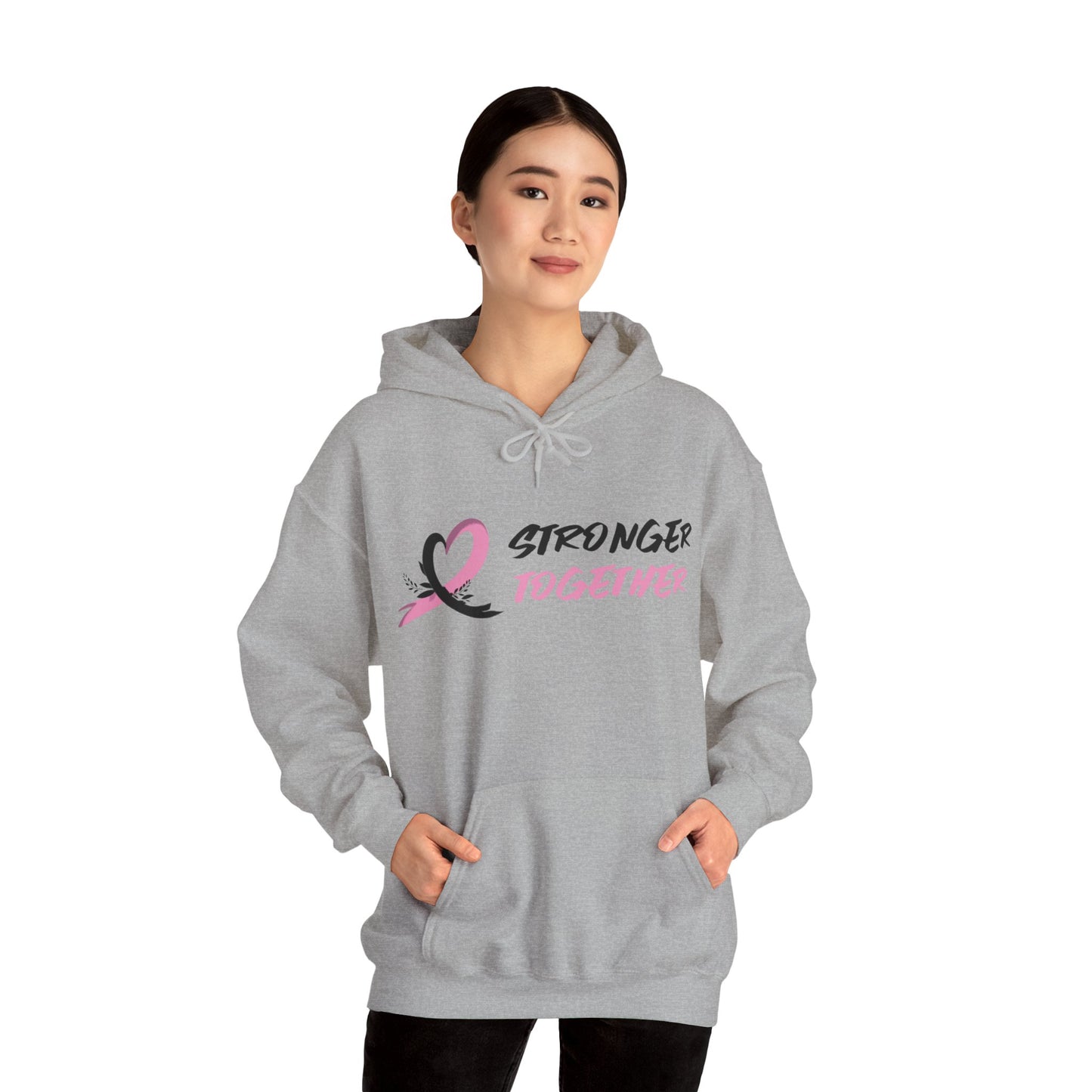 Stronger Together Cancer Awareness Unisex Heavy Blend™ Hooded Sweatshirt - KW Shirts for a Cause