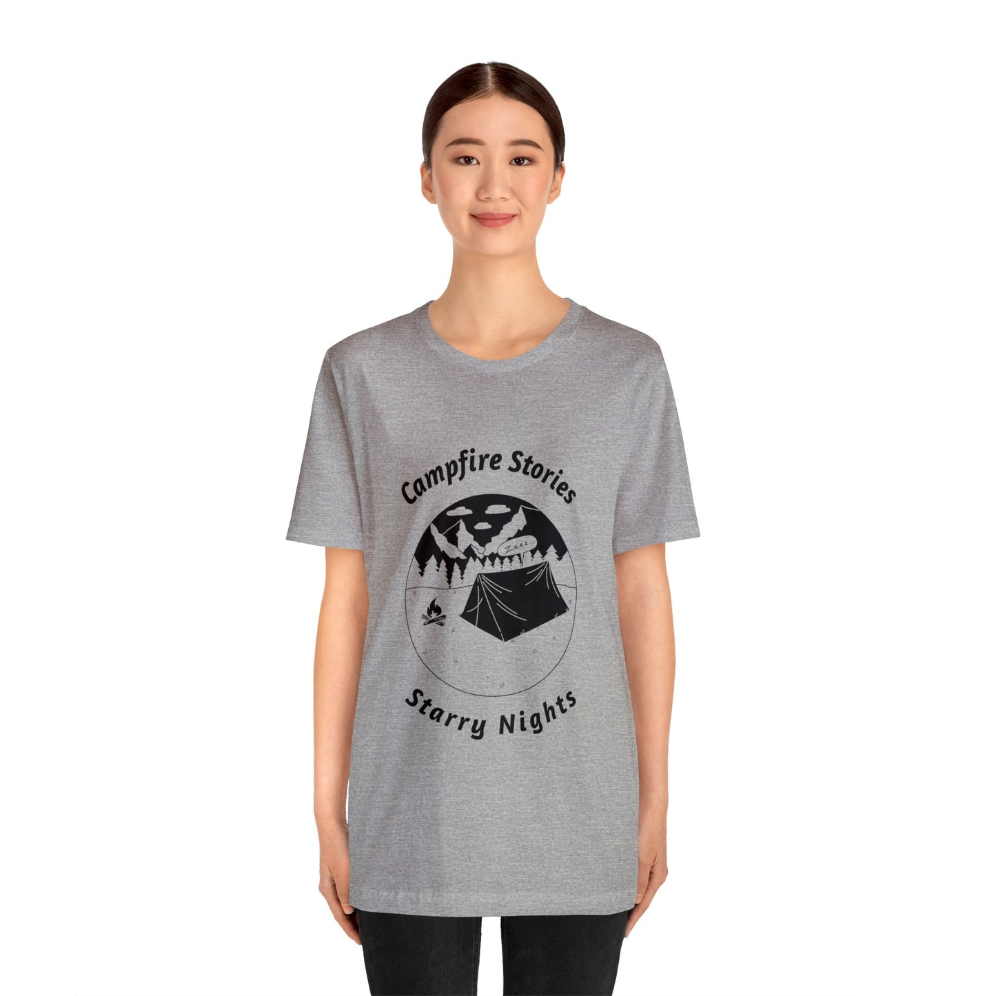Campfire Stories, Starry Nights Unisex Jersey Short Sleeve Tee - Gamers Den