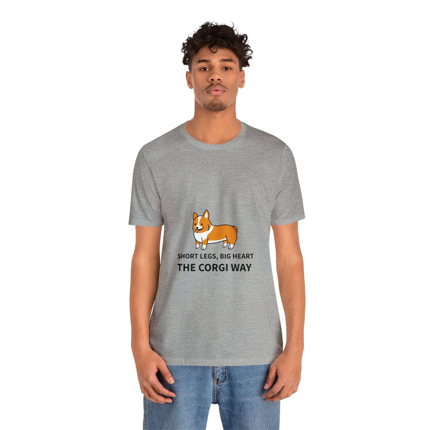 Short Legs, Big Heart, The Corgi Way Unisex Jersey Short Sleeve Tee - Pet Lovers