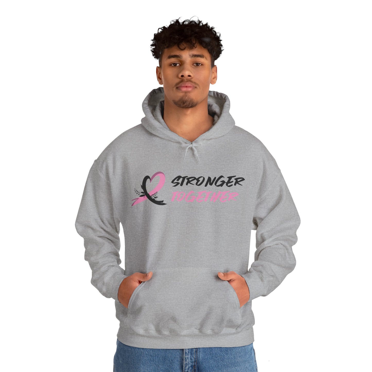 Stronger Together Cancer Awareness Unisex Heavy Blend™ Hooded Sweatshirt - KW Shirts for a Cause
