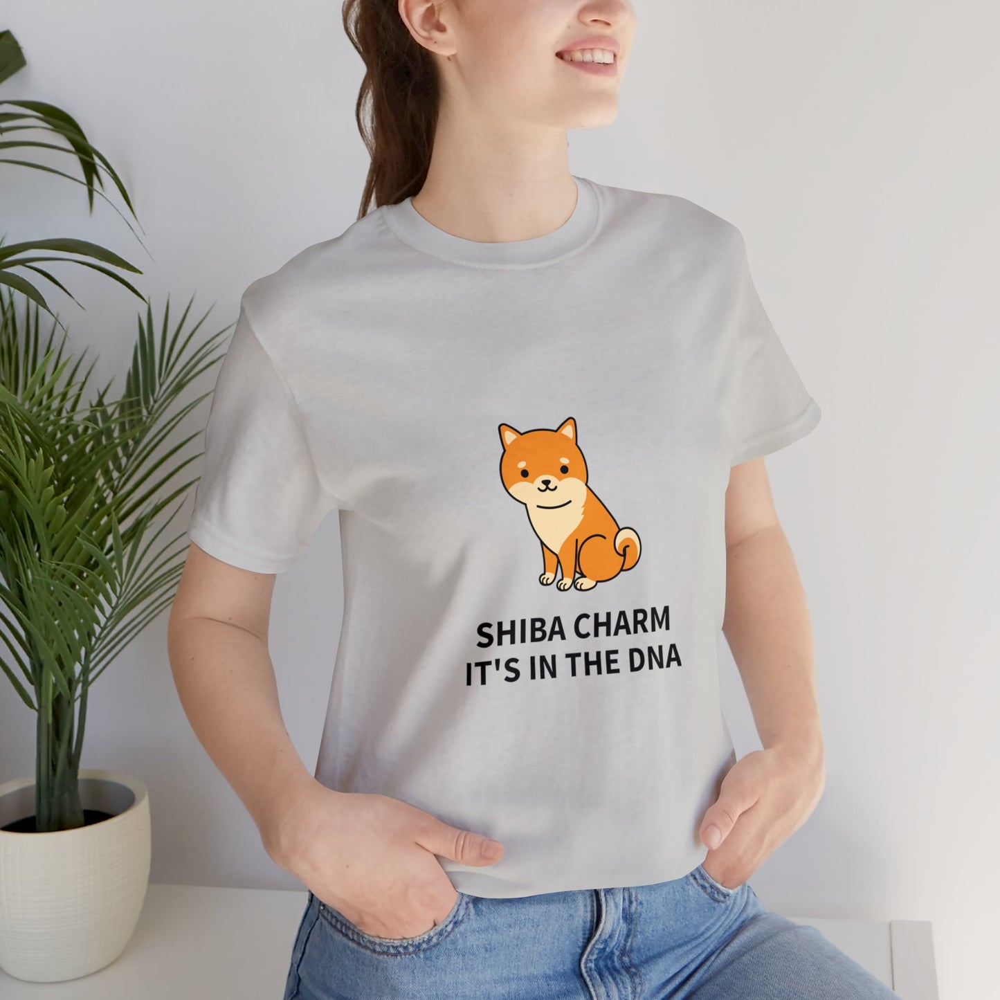 Shiba Charm It's in the DNA Unisex Jersey Short Sleeve Tee - Pet Lovers
