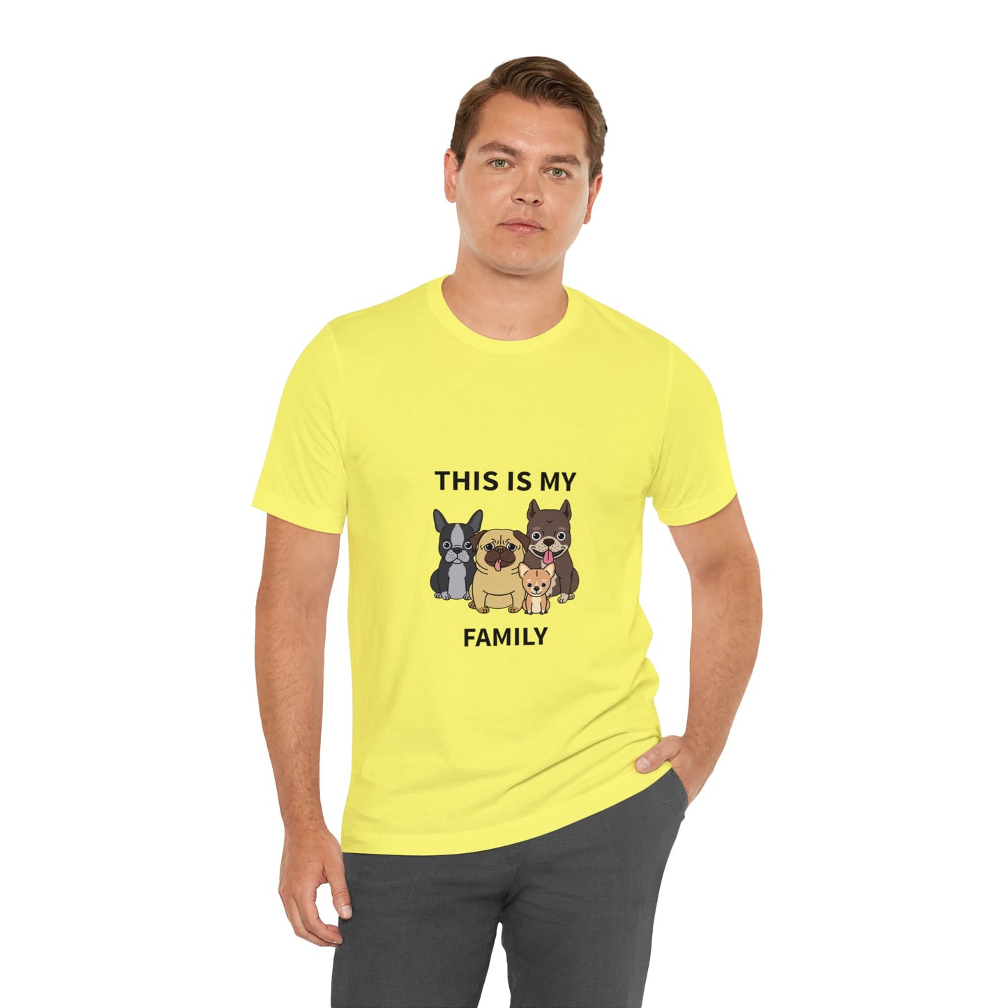 This is My Family Unisex Jersey Short Sleeve Tee - Pet Lovers